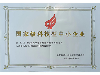 國(guó)家級(jí)科技型中小企業(yè)
